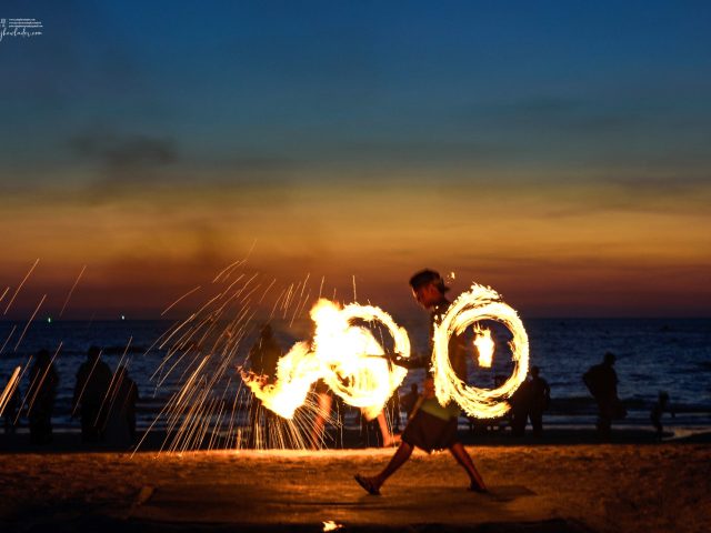 The rhythm of fire dancing, Langkawi